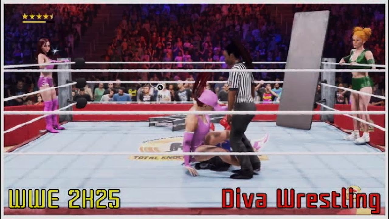 WWE 2K25 Beverley Hills Gals Vs The Awesome Ones - WWS-TKOA Tag Team Match 