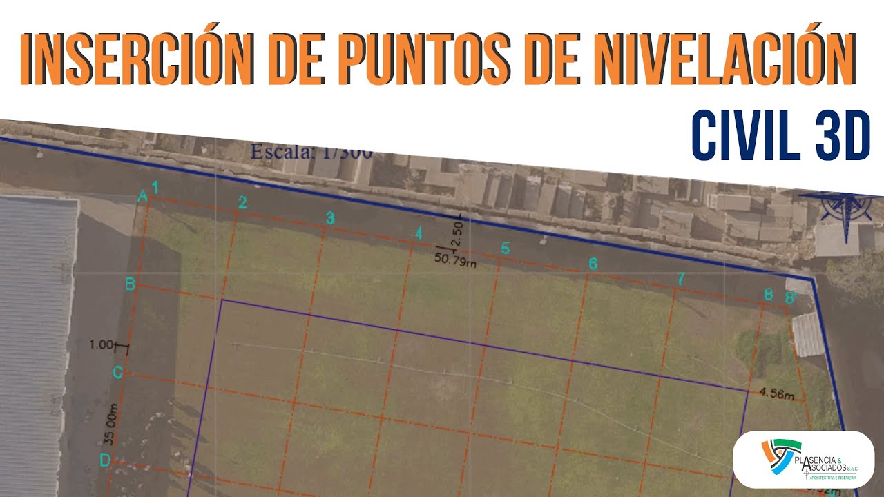 Inserción de puntos de nivelación en 3D CIVIL