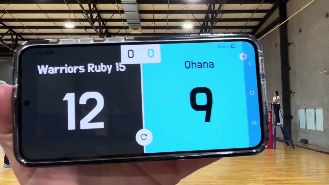 20260307 Warriors 15U Ruby @ Game Point 5:00 pm Set 1 Game 1 vs Ohana Volleyball 15-2