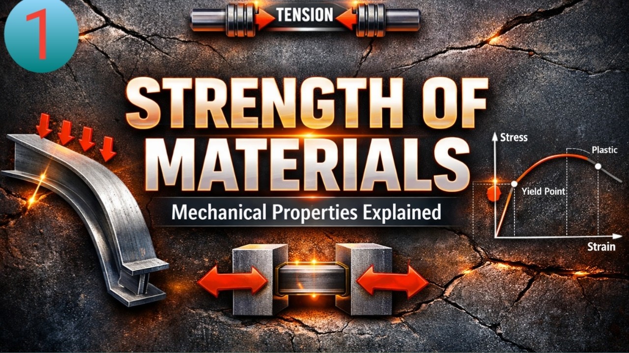 💪 Strength of Materials | Mechanical Properties Explained 🔥 | #strengthofmaterials