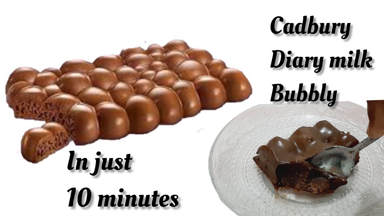 Homemade Cadbury Diary Milk Bubbly Recipe | No Mould Cadbury Chocolate Bubbly