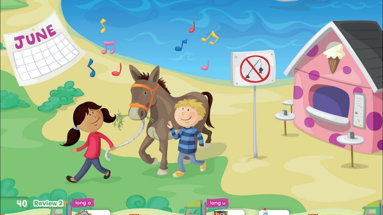 Oxford Phonics World student book level 3 - long vowels - disc 1 - review 2 - long o , u , a - song