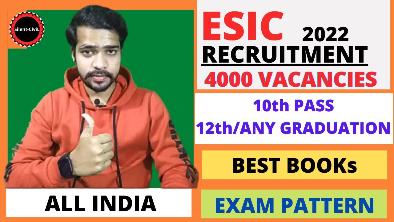 ESIC RECRUITMENT 2021 | ESIC SYLLABUS 2021 | BEST BOOKS FOR ESIC EXAM | ESIC UDC RECRUITMENT 2021