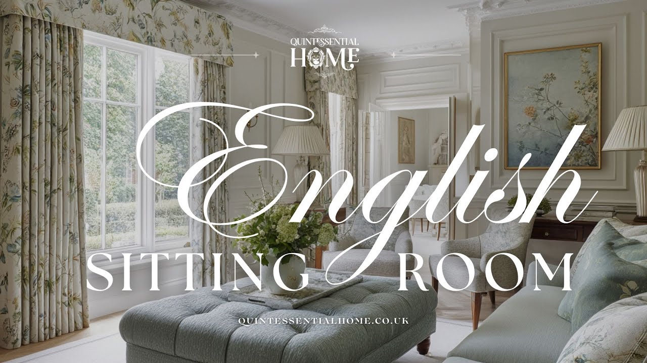 English Sitting Room Decor Ideas & Inspiration • Relaxing Piano Jazz Music • Quintessential Home