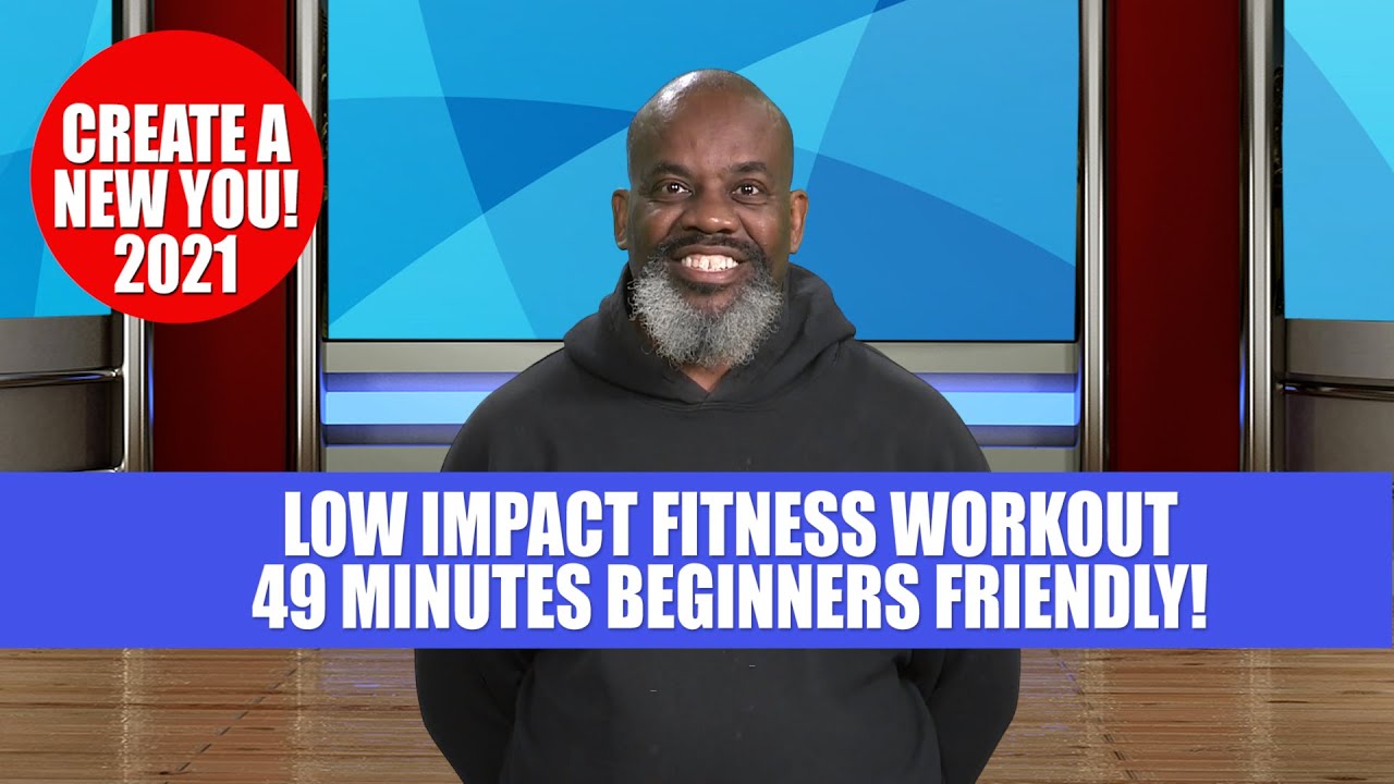 Low Impact Aerobics Cardio Exercise Fitness Workout | 49 Minutes | Create A New You! Get Starte Now!