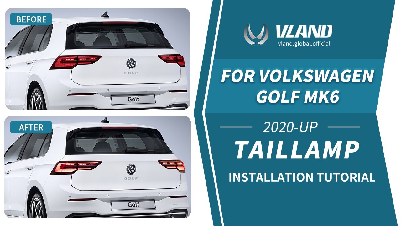 How to install Vland Tail light for 20-up Volkswagen golf mk8