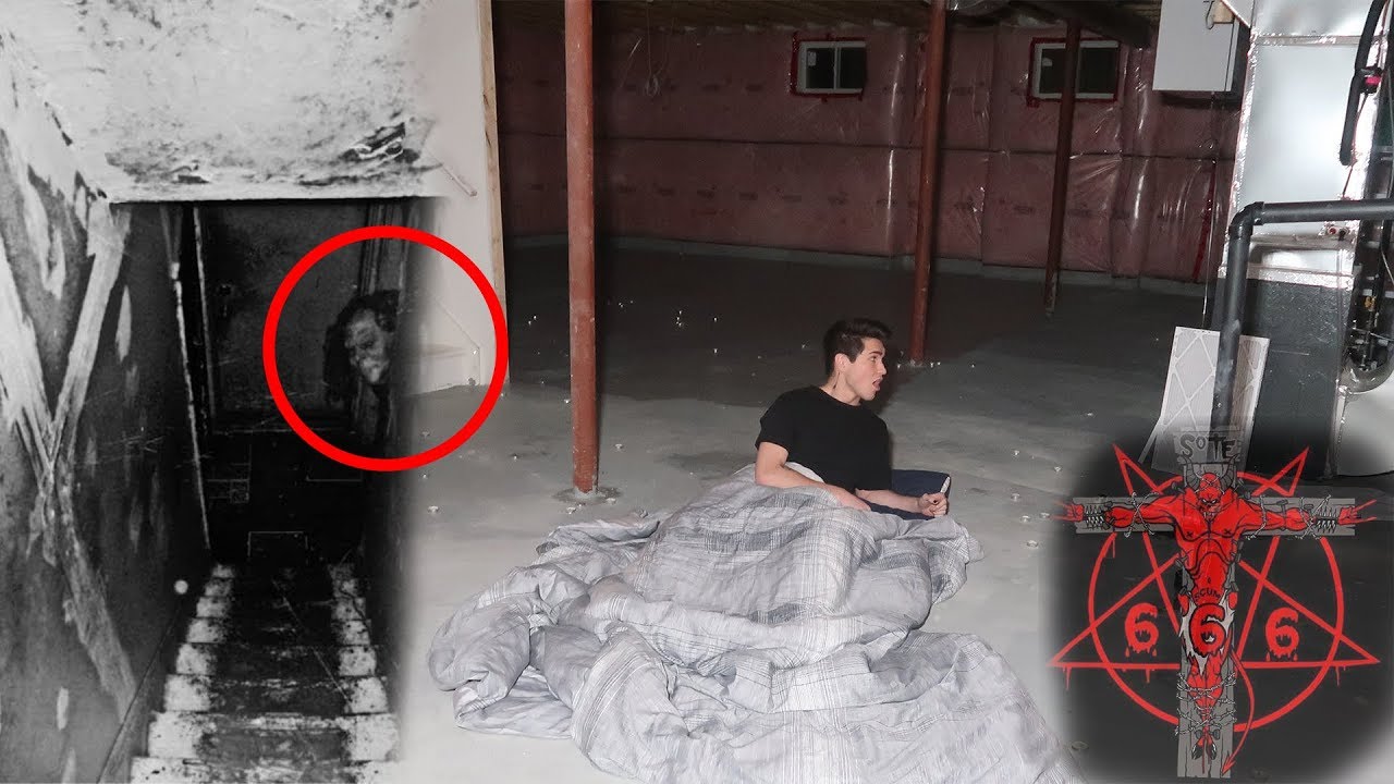 I RECORDED MYSELF SLEEPING IN THE DEVILS BASEMENT AT 3AM... (EVIL DEMON PROOF)