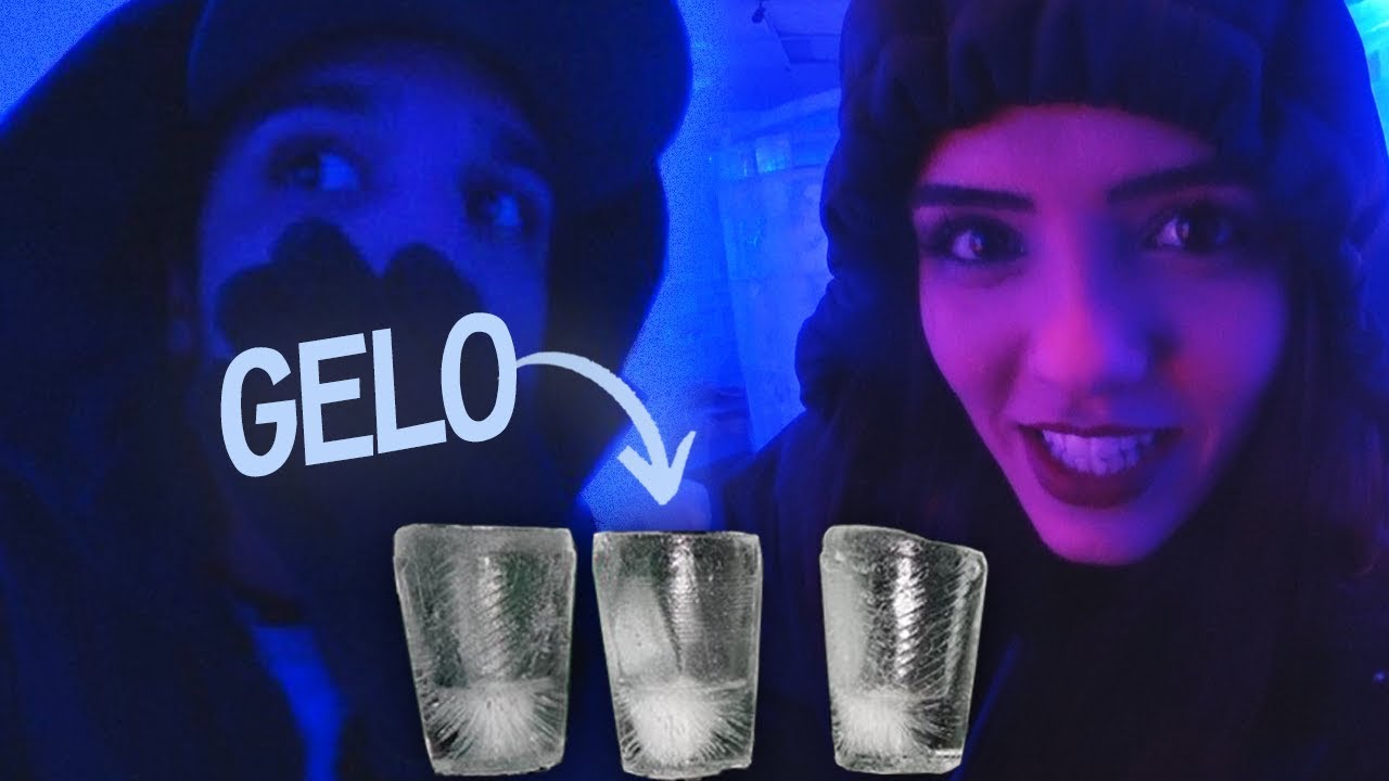FOMOS NUM BAR TODO FEITO DE GELO! 🤒 (-3 GRAUS)