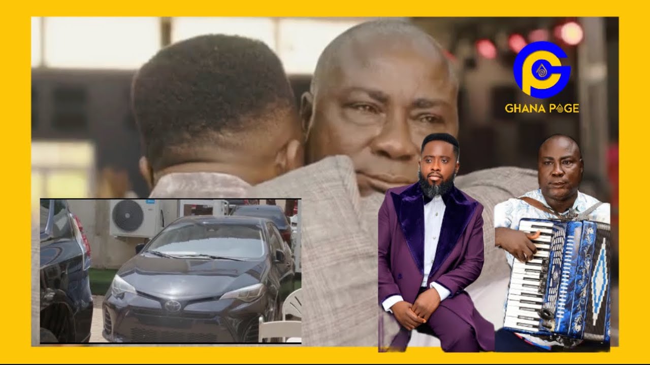 Gospel Art Edward Akwasi Boateng in tears after Pastor Bernard gifts him car,scholarship to Children