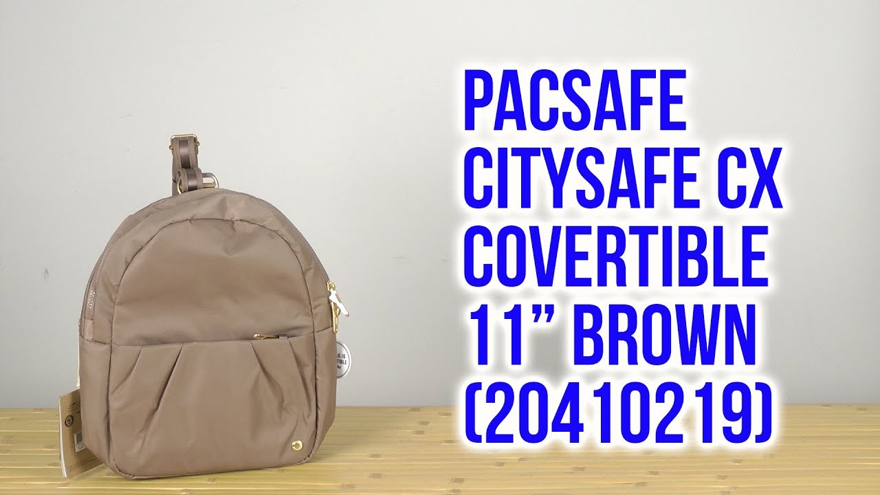 Распаковка Pacsafe Citysafe CX Covertible 11