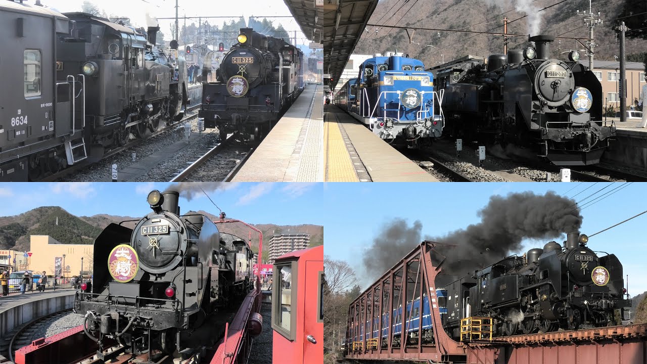 【真岡鐡道から譲受したC11-325営業運転開始！SL2機体制での運行に】東武鉄道 SL大樹 2・3・4・5号 2020.12.27【4K】