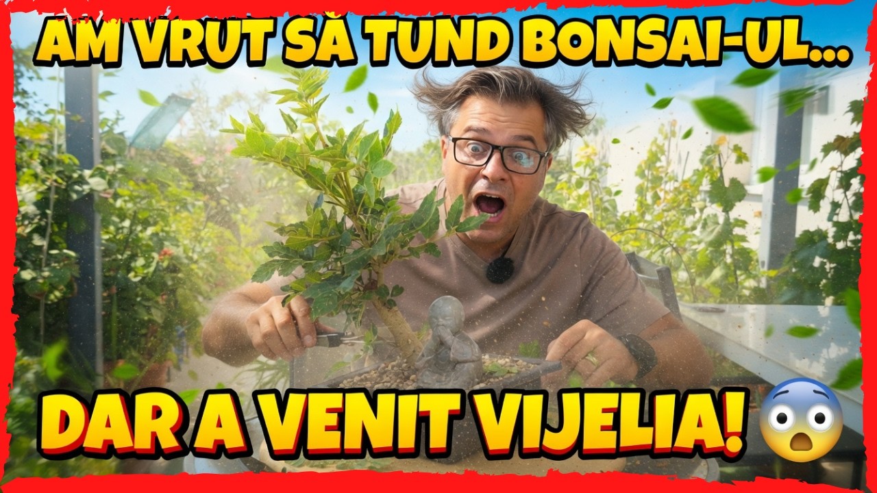 As vrea sa tund cativa Bonsai, dar nu ma lasa VIJELIA