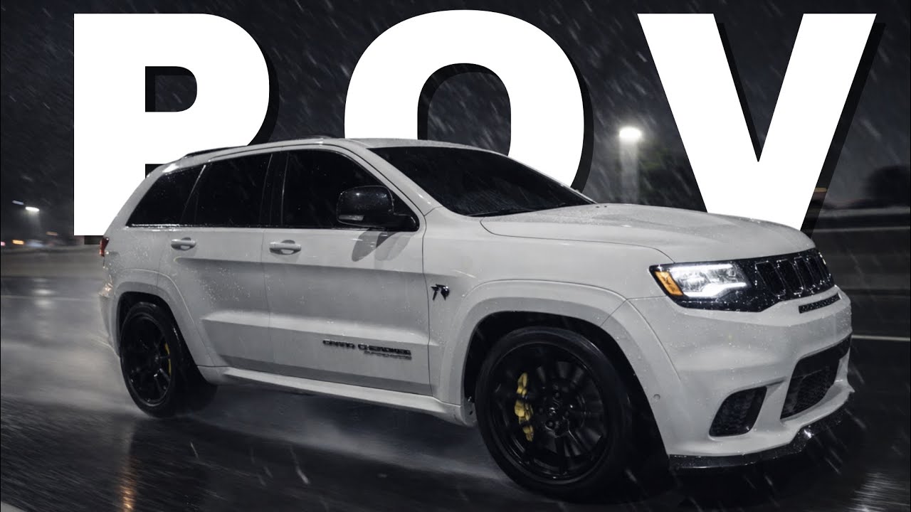 Trackhawk POV Drive in the rain | Insane whine sounds(no talking)