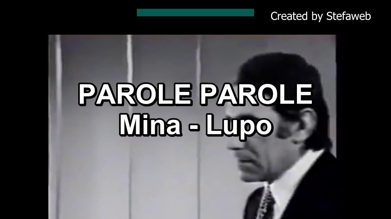 Mina e Lupo - Parole parole (Karaoke Originale + voce Alberto Lupo)