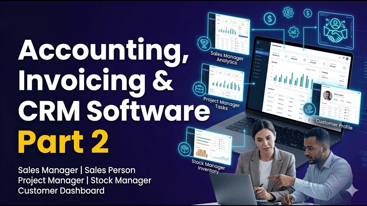 Accounting Software Part 2 | Sales, Project, Stock & Customer Dashboard Overview