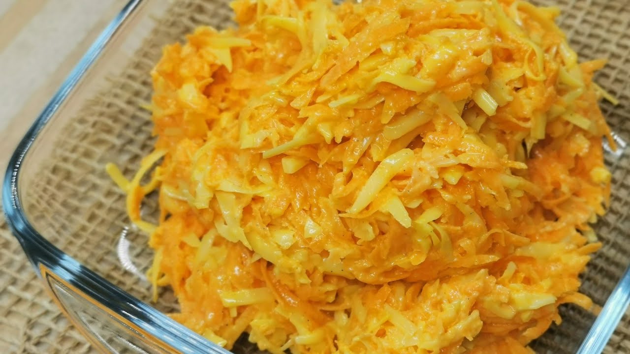 Karotten-K&auml;se-Salat ❤️ lecker, schnell und einfach! Karottensalat