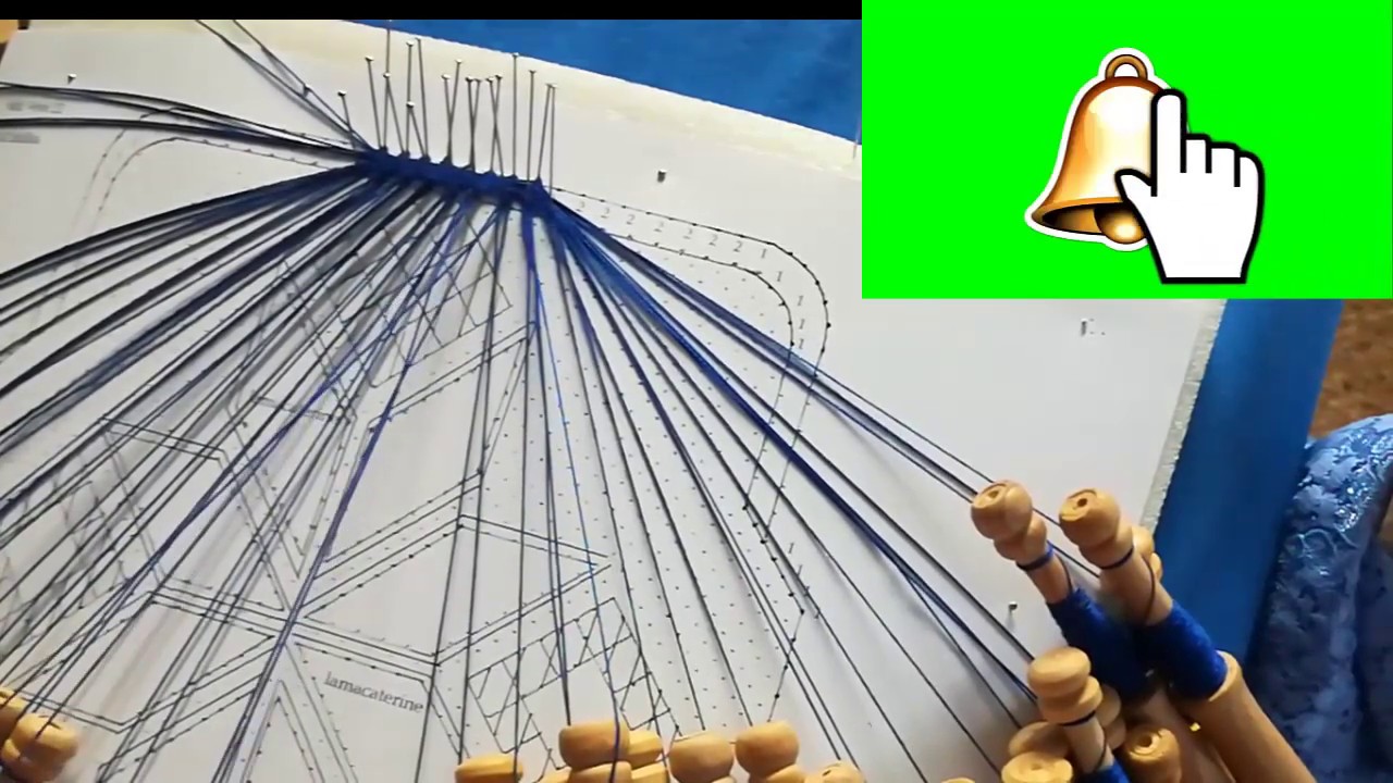 Como hacer un bolso de encaje de bolillos con hilo reseguido #1