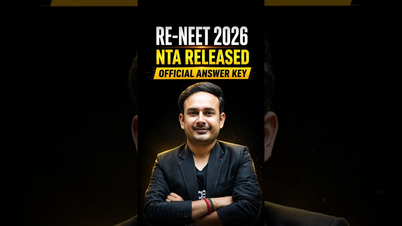 Re-NEET 2026 Official Answer Key Released | #nta #neet2026 #reneet2026 #neetupdate