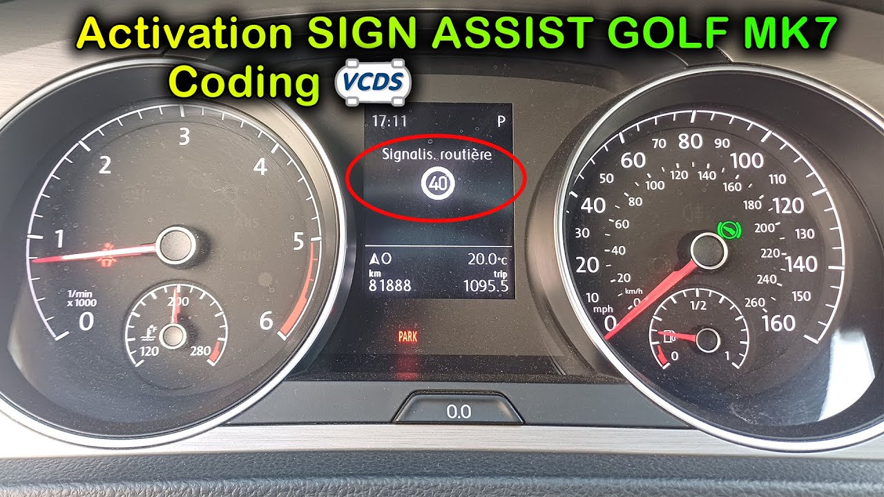 Activer la détection des panneaux routiers sur votre Golf 7 avec VCDS