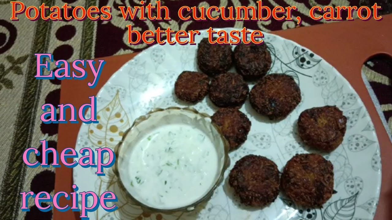 potato with cucumber carrot easy recipe ||simple and cheap recipe video