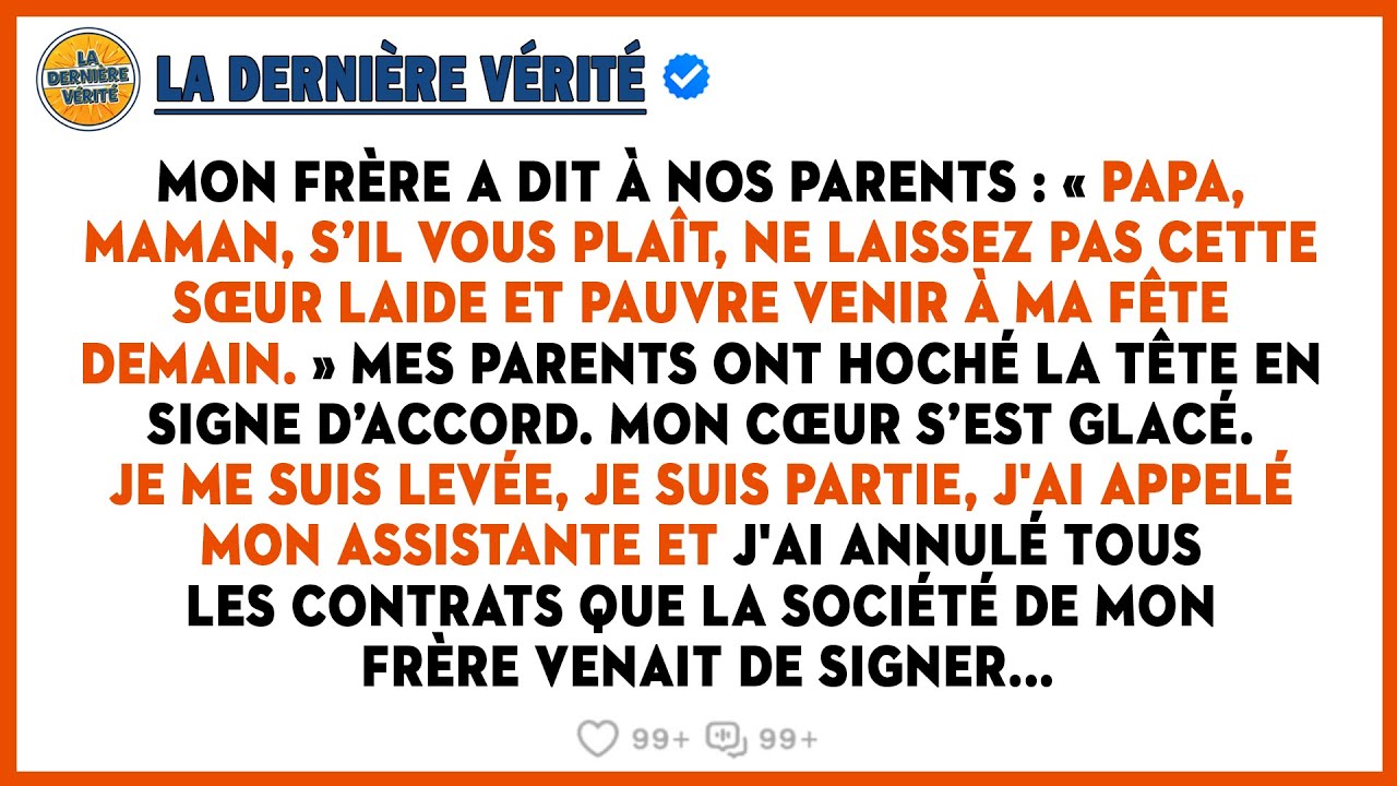 Mon Frère M'a Bannie De Sa Fête De Promotion, Sans Savoir Que J'Étais Celle Qui L'Avait Aidé À...