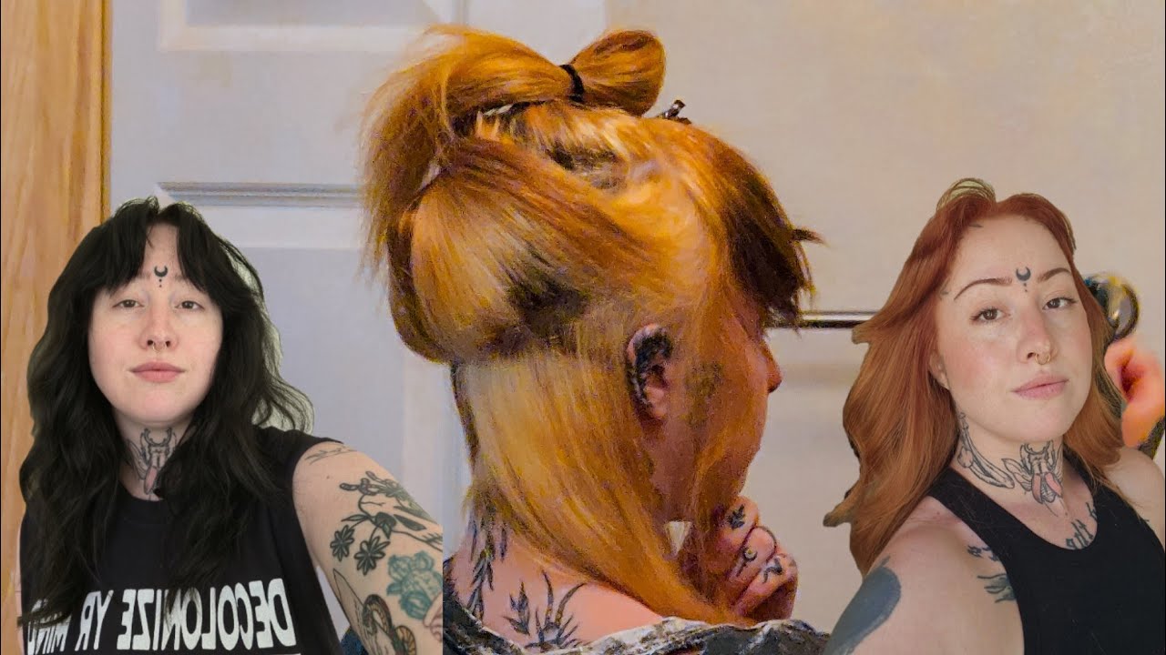 from BLACK BOX DYE to GINGER (24 HOUR transformation FAIL)