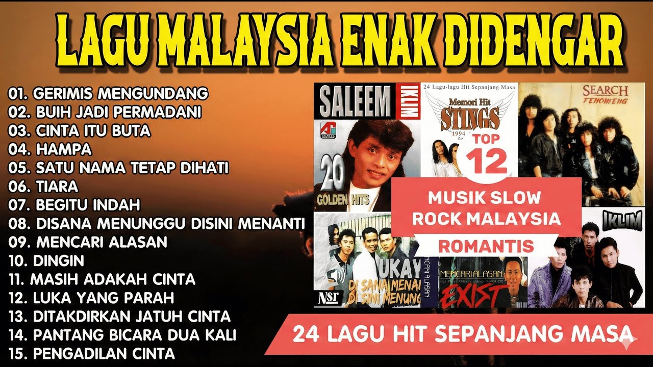 Lagu Malaysia Lawas Deretan Lagu Malaysia Paling Hits di Indonesia Slow Rock 90an