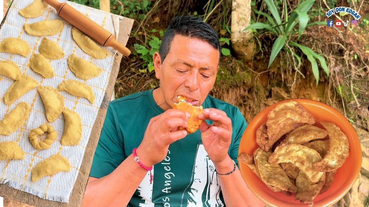 En esta semana no comemos carne y voy a preparar unas empanadas fritas de harina huevos quesillo