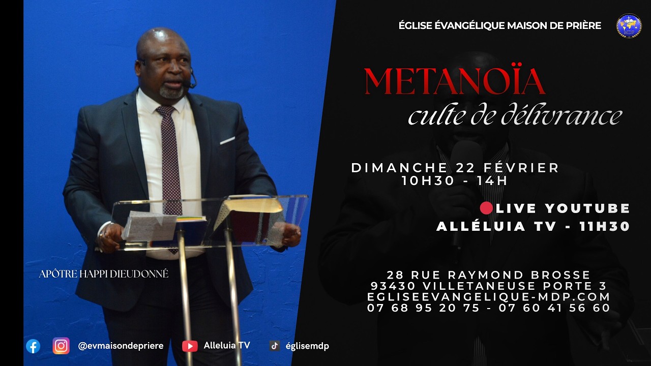 🔴 METANOÏA – Culte de Délivrance | LIVE 🔥 Transformation & Libération Divine