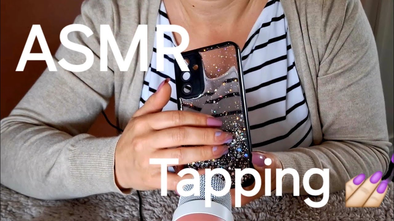 ASMR tapping with long nails, on different objects (NO TALKING)