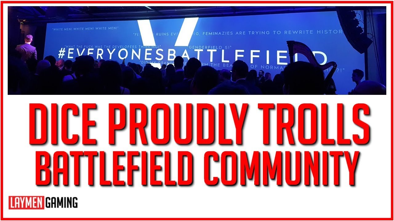 DICE празднует провальный запуск BFV, демонизируя геймеров... снова.