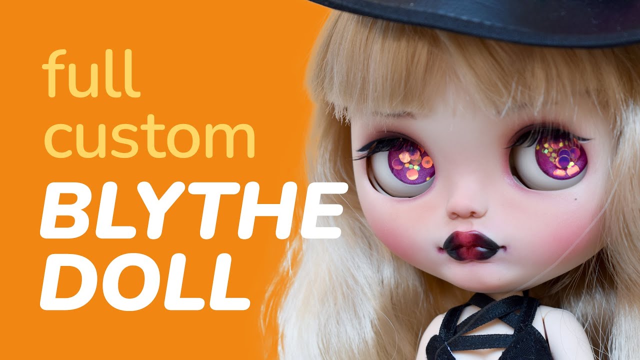 Full Custom Blythe Doll - A little witch named Elvira! - Process video