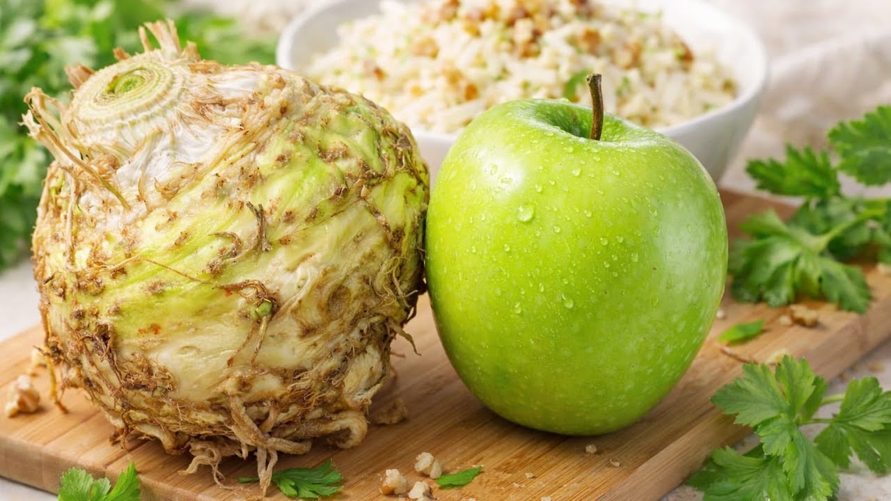 DETOX ETKİLİ FRESH TARİF#kerevizsalatası #kereviz #elmalıkurabiye #kaju 