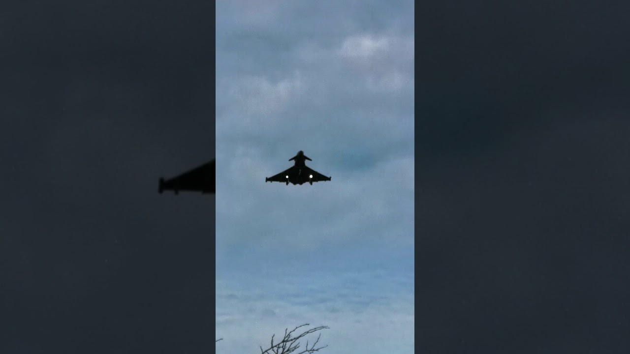 Typhoon FGR4 doing circuits at Teesside airport