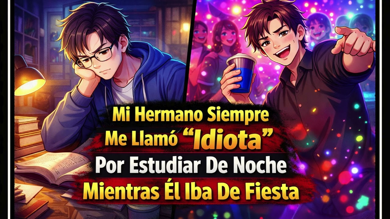 Mi Hermano Siempre Me Llamó “Idiota” Por Estudiar De Noche Mientras Él Iba De Fiesta.
