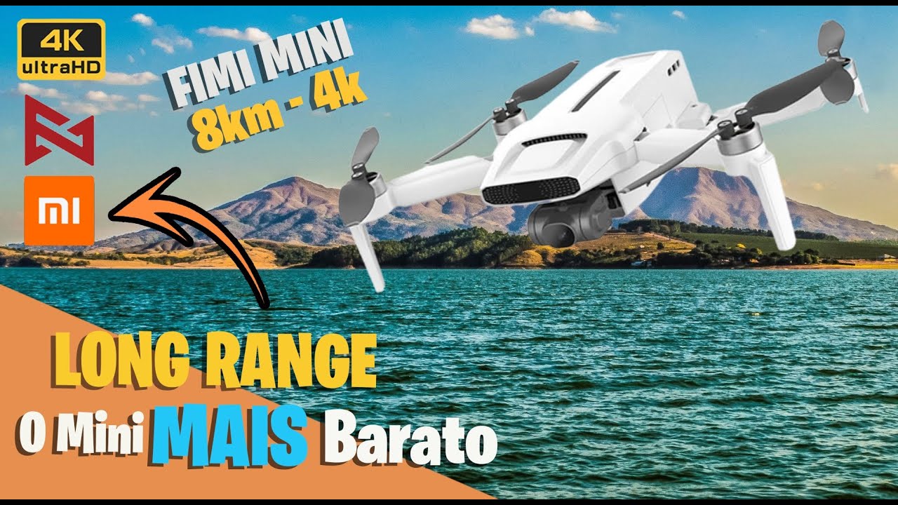 Drone Fimi Mini 4k 8km - O Mini Drone Mais barato - Long Range