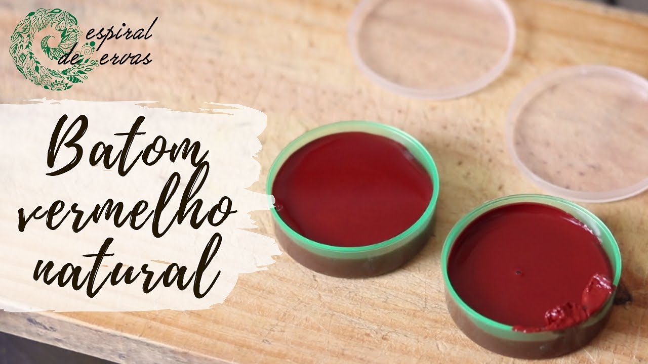 Como fazer batom vermelho natural?
