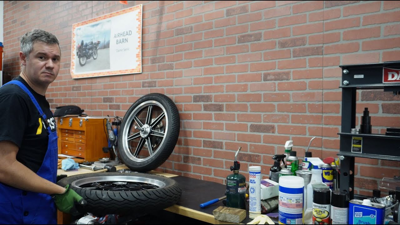 1977 BMW R75/7: Episode 23 - Wheels Rebuild Part 2 (Lester Rear Wheel)