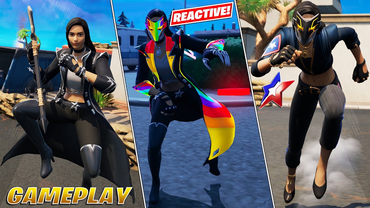 *NEW* Chica Icon Series Skin All Styles (Reactive Gameplay)! Fortnite