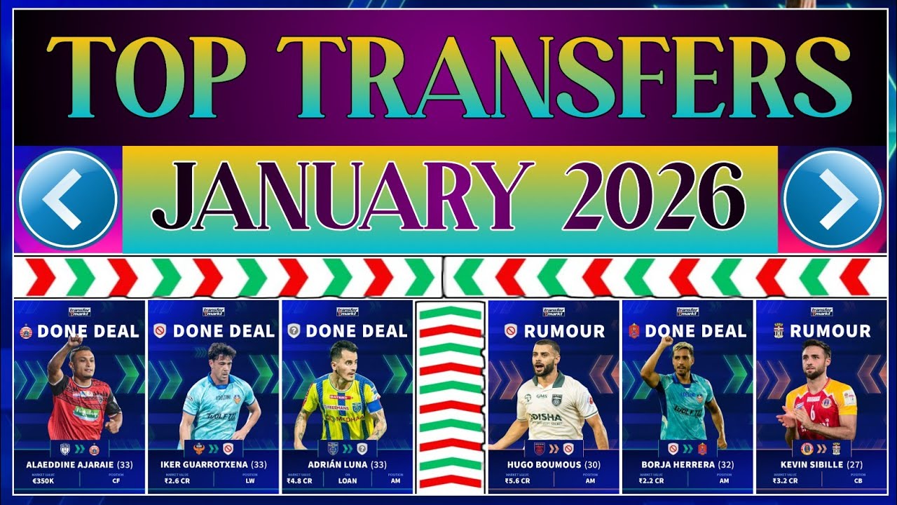 🆕 NEW DONE DEAL CONFIRMED TRANSFER AND SIGNINGS 2026 ✅ #indiansuperleague #letsfootball #isl #aiff