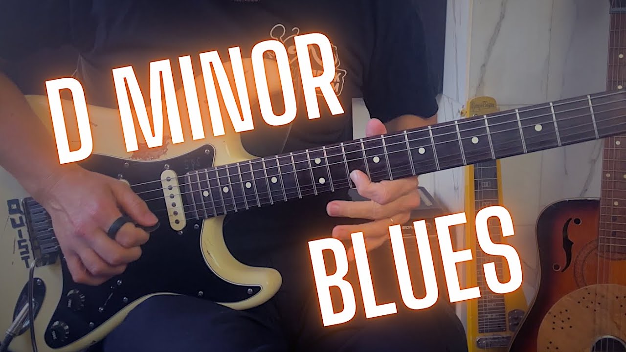 D Minor Groove Blues Guitar Backing Track Jam