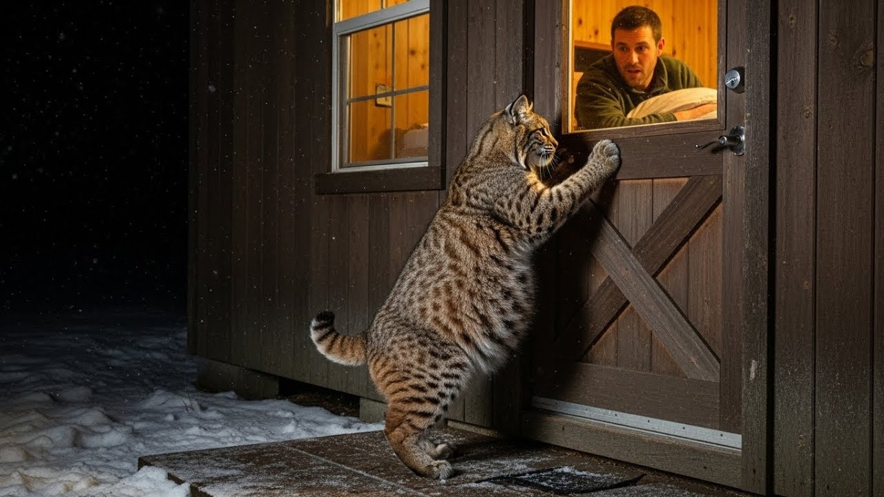 Pregnant Bobcat Knocks on a Ranger’s Door for Help—What Happened Next Was Shocking