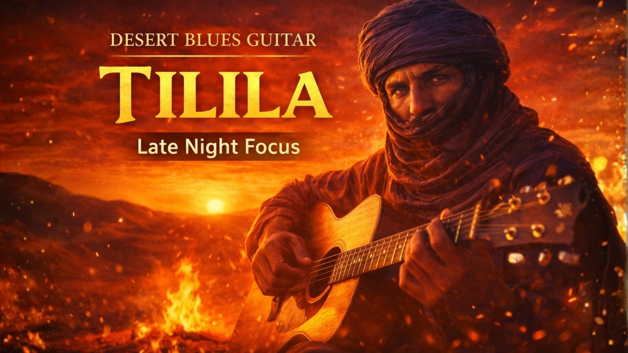 Desert Blues Guitar — Deep Focus Music | Late Night Focus | Study & Work | Tilila