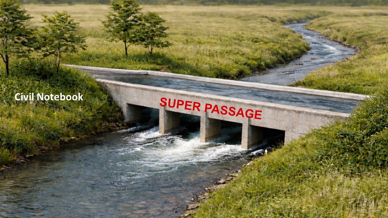 super passage in canal || super passage cross drainage works