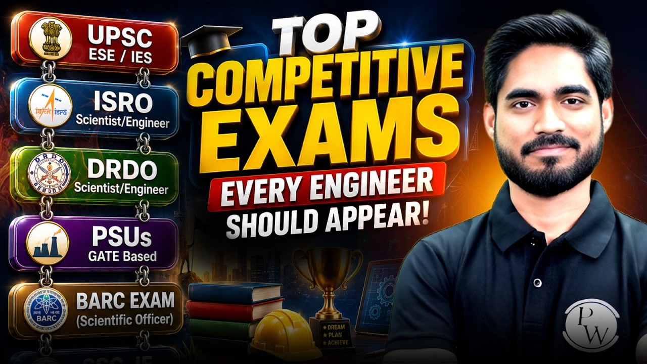 Top Competitive Exams Every Engineer Should Prepare For 2026 🚀| UPSC ESE, ISRO, DRDO & PSU 🔥