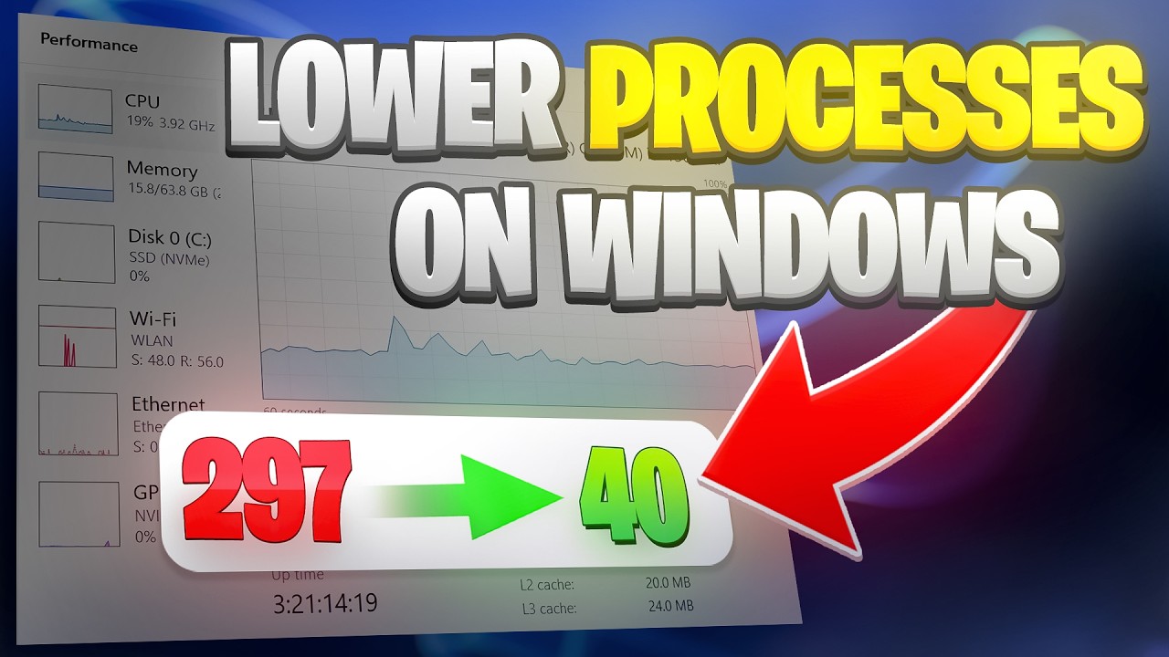Как сократить количество процессов в Windows! (МЕНЬШЕ ЗАДЕРЖКА ВВОДА И БОЛЬШЕ FPS)