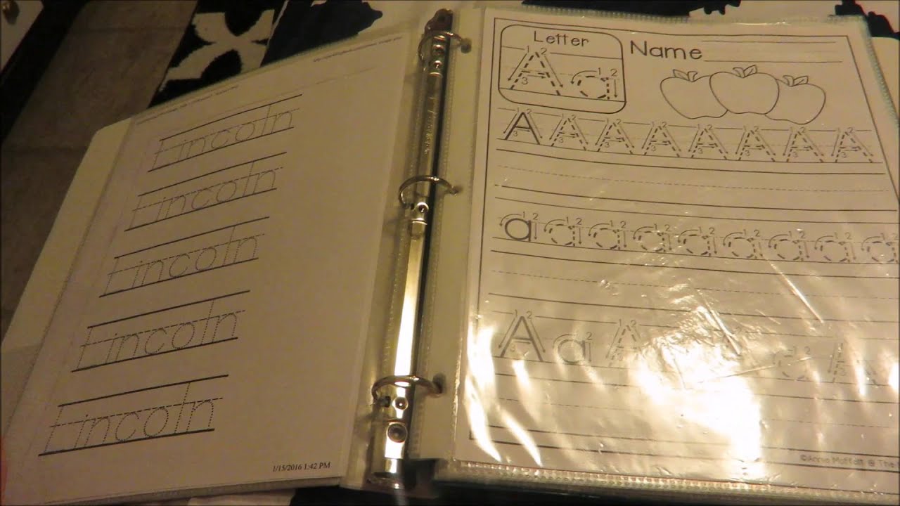 HOMESCHOOL | Our PreK workbook Jan 25th-29th (letter A)