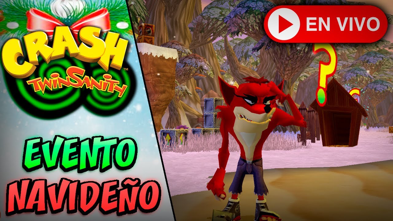 🔴AVENTURA NAVIDEÑA de CRASH TWINSANITY con EVIL CRASH | En VIVO