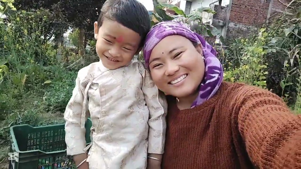 #आफ्नै करेसा बारी को मीठो आलु ,#minivlog #please_subscribe_my_channel #withmyson #chitwannepal 