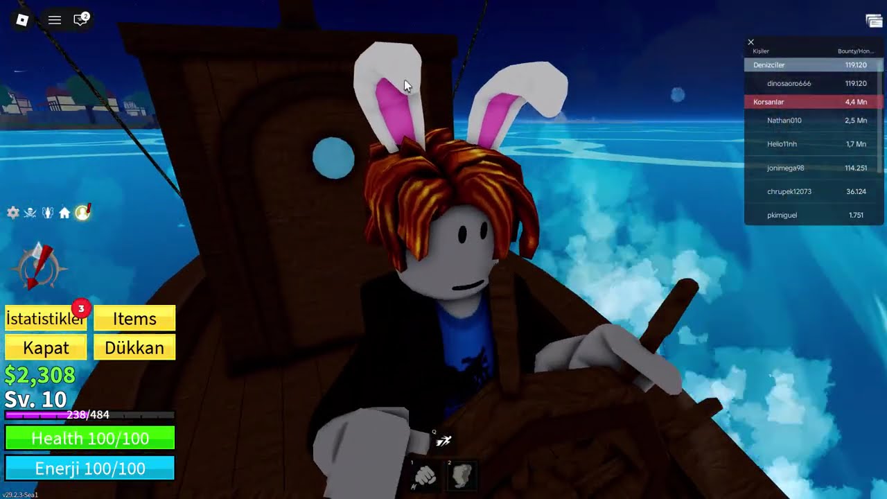 Roblox Blox Fruit Ama Her Çıkan Meyveyi Yiyorum #1